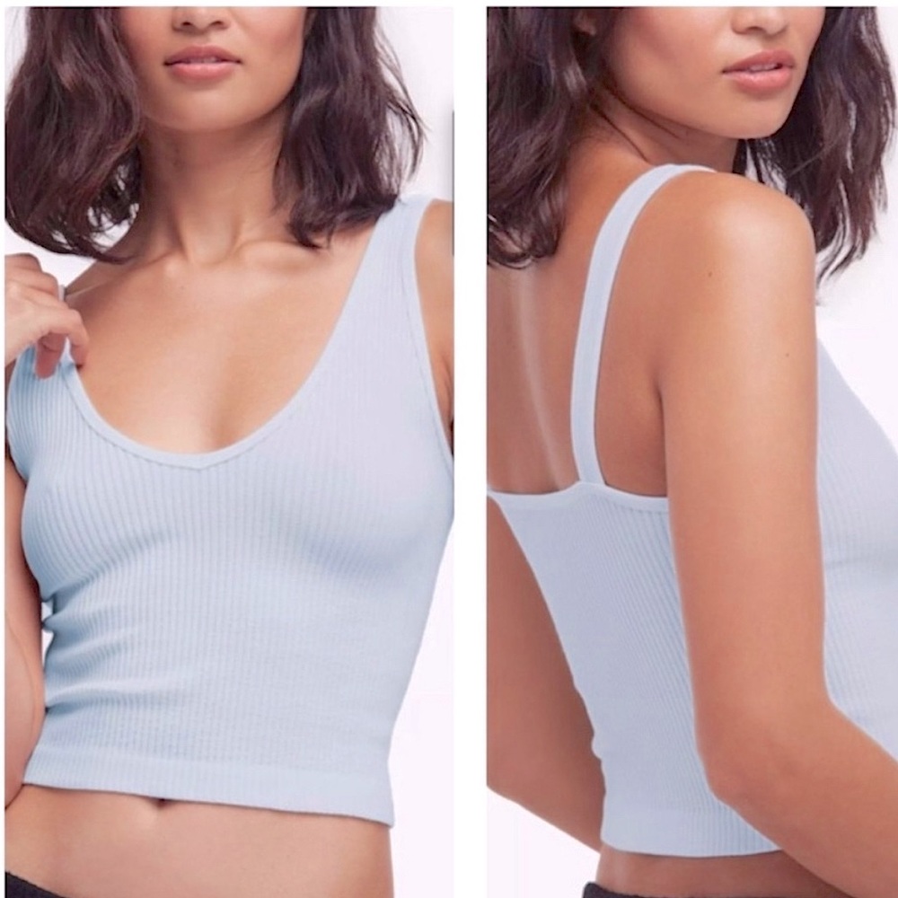 NWT Free People Intimately Sky Blue Cami S/M